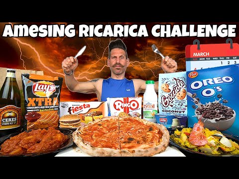 aMESIng RICARICA CHALLENGE di MARZO (11000 Calorie) MAN VS FOOD