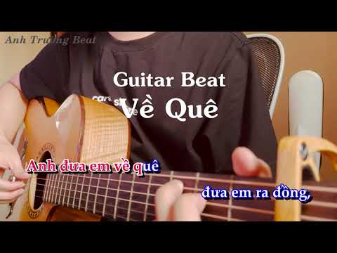 Karaoke Tone Nữ Về Quê - Guitar Beat | Anh Trường Beat