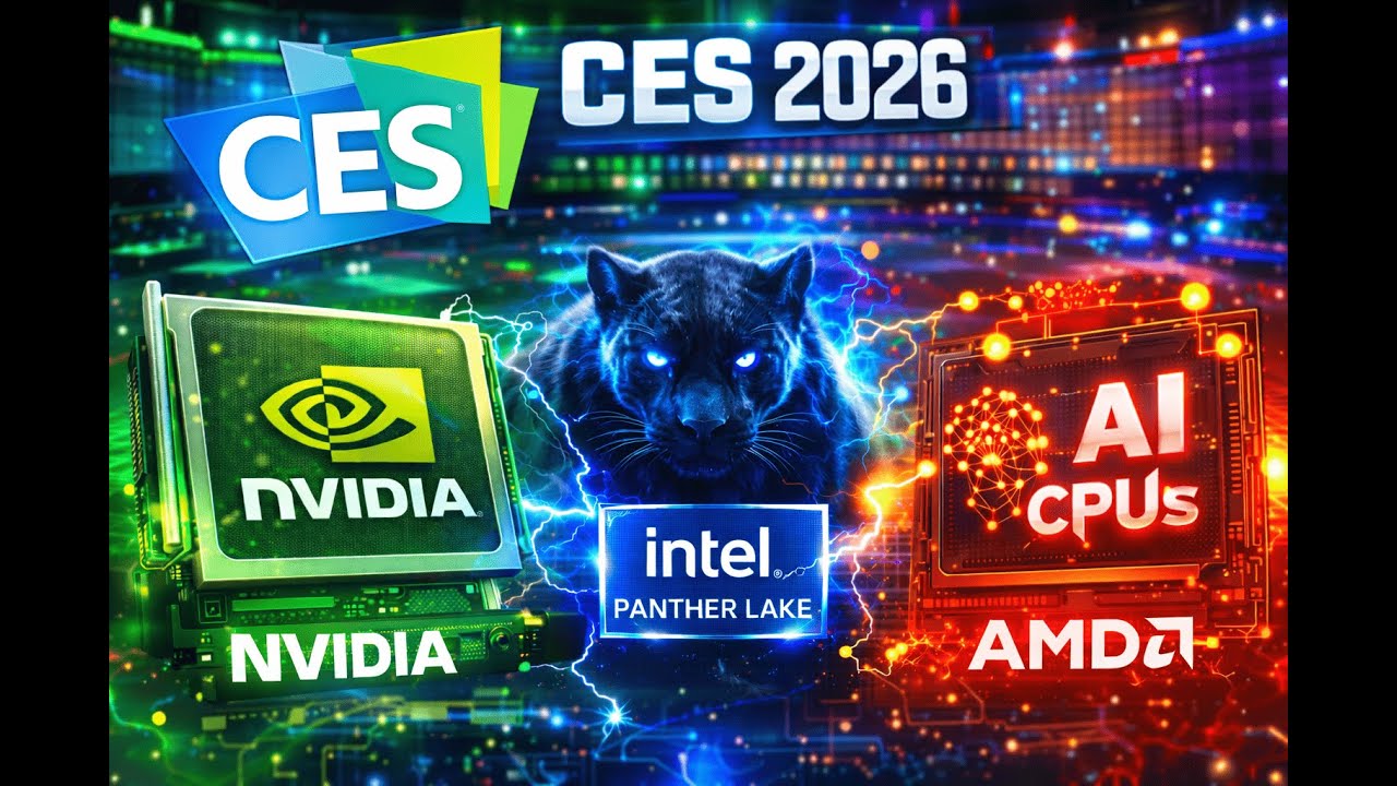 CES 2026: NVIDIA Vera Rubin, Intel Panther Lake y AMD todo a IA