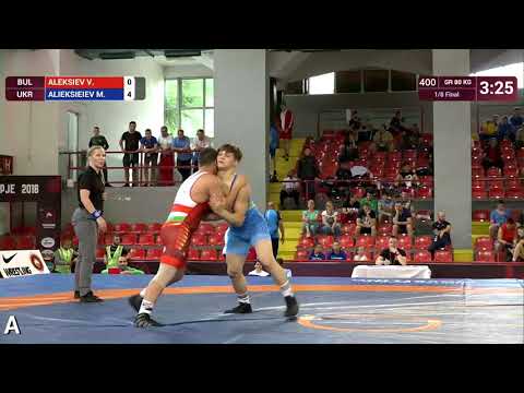 1/8 GR - 80 kg: V. ALEKSIEV (BUL) v. M. ALIEKSIEIEV (UKR)