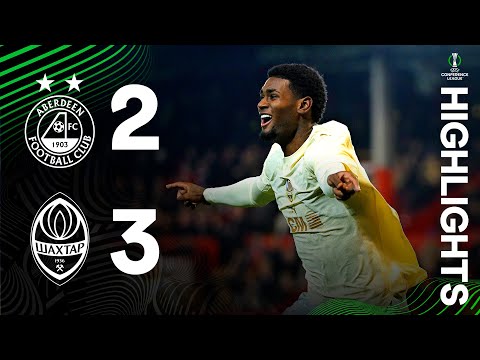 Aberdeen 2-3 Shakhtar. Winning start! Goals and highlights of the Conference League match