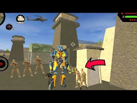 Robot Shark - (Race Car Robot Fight Army Man with Knife) Race Car Robot Destroyed Army Tank & Panzer