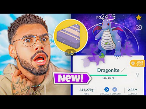 ISSO MUDA TUDO… MEU NOVO *DRAGONITE* SHADOW… 🤯😍😧 #pokemongo