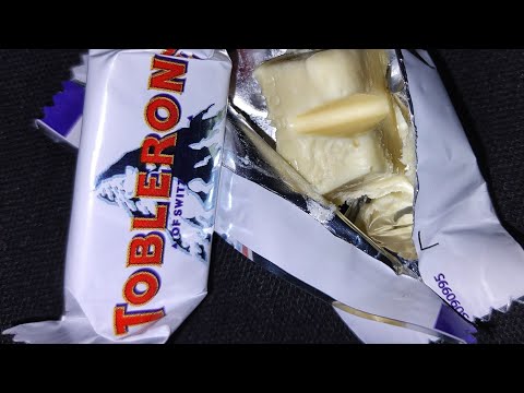 Toblerone of Switzerland white chocolate variety try in just 5 seconds 🤤