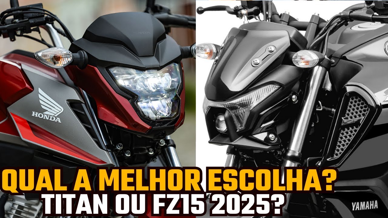 🚨E AGORA? HONDA CG TITAN 160 OU YAMAHA FZ15 2025