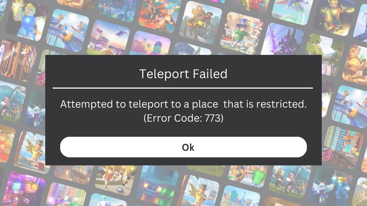 Error Code 773 | Fixed!