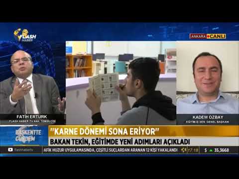 Genel Başkanımız Kadem Özbay, Flash Haber Tv`de yayınlanan Başkentte Gündem programında gazeteci Fatih Ertürk`ün canlı yayın konuğu oldu. | EĞİTİM İŞ