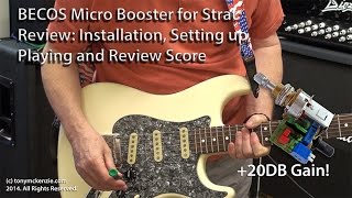 Video thumbnail for Becos On Board Micro Pre-amp for Guitar Installation | Install and Review | Tony Mckenzie by tonymckenziecom
