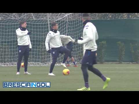IL PRIMO ALLENAMENTO DI SKRABB AL BRESCIA