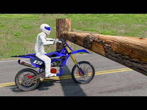 Cars vs Log Trap #6 - BeamNG DRIVE | SmashChan