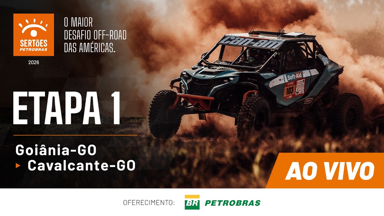 🔴 AO VIVO | Etapa 1: Goiânia a Cavalcante – Sertões Petrobras 2026