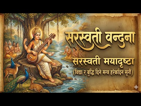 Saraswati Vandana Nepali | सरस्वती पुजा | बिहान सुन्नैपर्ने सरस्वती वन्दना | Saraswati Mantra 