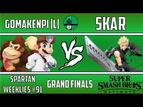 Spartan Weeklies #91, Grand Finals: Gomakenpi (Dr. Mario, Donkey Kong) vs Skar (Cloud)
