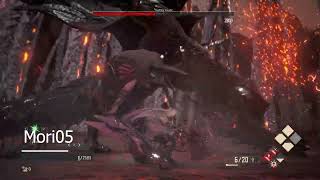 Code Vein - Halberd Build Combo Test | Hellfire Knight Solo