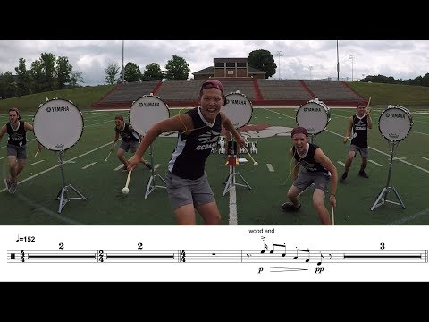 2018 Carolina Crown Basses - LEARN THE MUSIC to "Destination Moon"