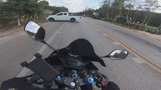 videos de risa el motociclista cerca del accidente