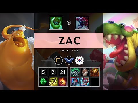 Zac Top vs Cho'Gath - KR Diamond Patch 25.09