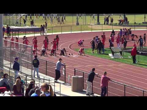 FSB 100m Heat 1 vs Huntington Beach 4-18-18 - Los Alamitos Boys