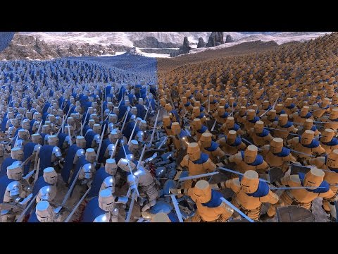 30.000 GOLDEN KNIGHTS vs 30.000 HEAVY KNIGHTS - Ultimate Epic Battle Simulator