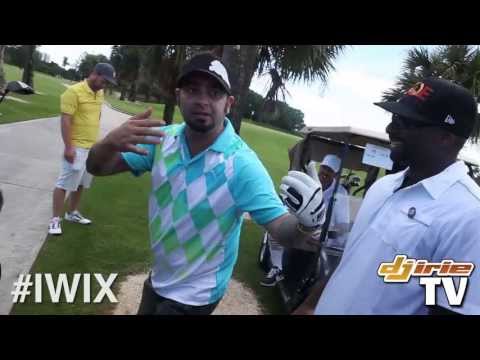 Chris Kirkpatrick making fun of DJ Irie's golf swing at Irie weekend 2013