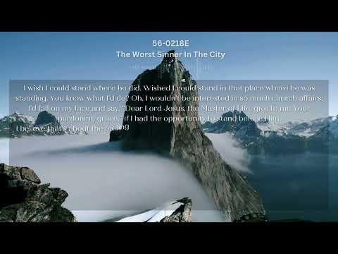 56 0218E The Worst Sinner In The City