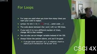 For and While Loops