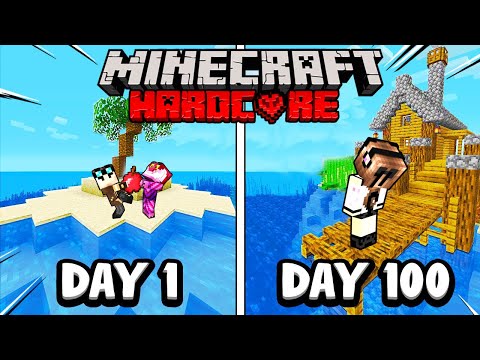 100 GIORNI IN UN'ISOLA DESERTA SU MINECRAFT HARDCORE!!
