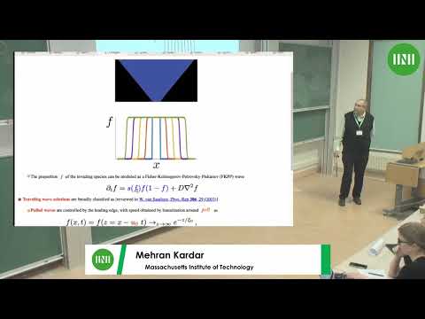 Prof. Mehran Kardar | Competition at the front of expanding populations