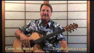 Chicago - Color My World Guitar lesson