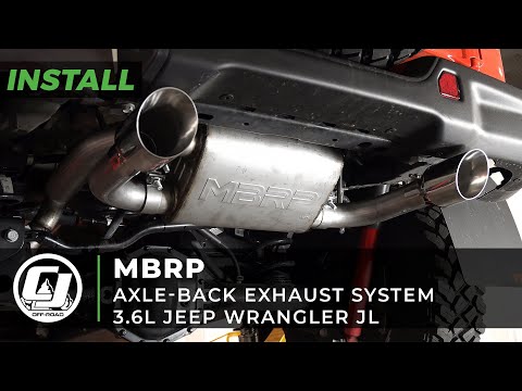 2018-2021 Jeep JL install | MBRP Axle-Back Exhaust System