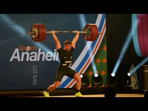 Max Lang Snatch 149kg + Clean and Jerk 185kg WWC 2017
