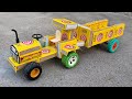 How To Make Matchbox Mini Tractor Trolley Diy Toy Tractor Trolley