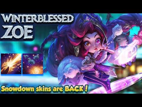 ❄️ RIOT BROUGHT BACK SNOWDOWN SKINS?! I've waited 2 years for this... | ZOE MAIN | Erick Dota