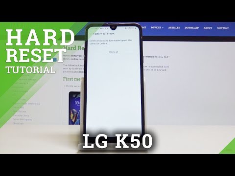 Factory Reset LG K50 - Format All Data via Settings