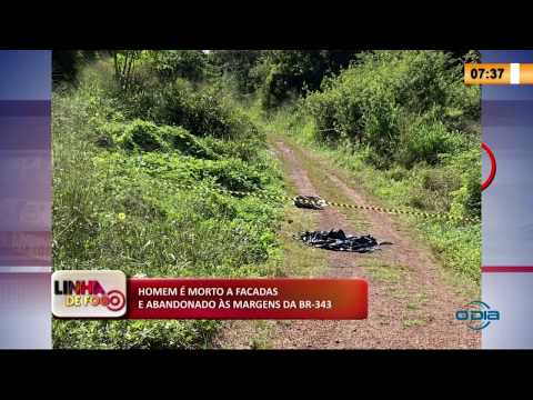 Homem eÌ morto a facadas e abandonado aÌ€s margens da BR-343 (22 05 20)