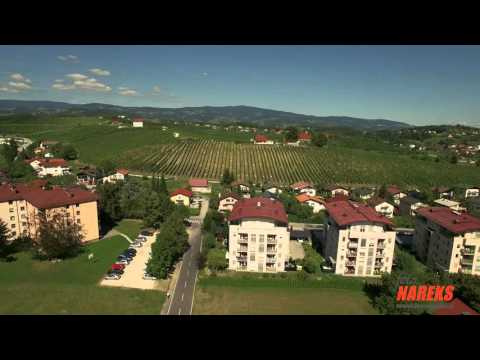 Slovenske Konjice iz zraka v 4K resoluciji.