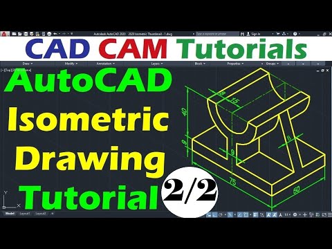 AutoCAD Isometric Drawing Practice Part 2 of 2
