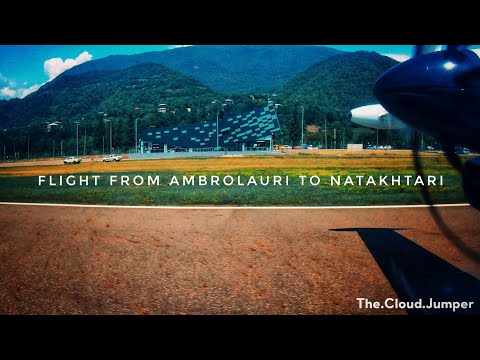 L410 Departure Runway 29 in Ambrolauri (UGAM) | Georgia | Pilot View