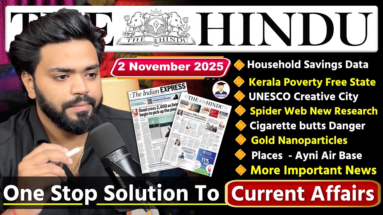 The Hindu Analysis Today | 2 November 2025 | The Hindu Newspaper Analysis | Daily Current Affairs