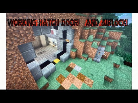 Minecraft Working hatch door and airlock with command blocks! #commandblock  #minecraft