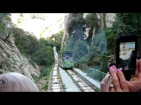 Montserrat - Funicular que baixa del Pla de les Tarantules o Sant Joan