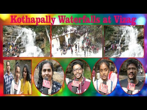 Kothapally Waterfalls at Vizag Tourists Visit Place పర్యాటకులతో ‘కొత్తపల్లి’ at G. Madugula in Visakhapatnam
