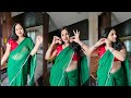 Pinkyvlogs Ready With Me Green Saree Maroon Blouse Jeweller Collection Saree Fashion Style