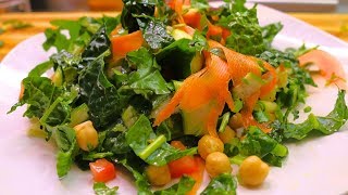 Vegan Super Salad Recipe - plant-based diet - clean eating - wfpb
