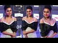 Tejasswi Prakash Hot Cleavage Show Red Carpet Bold Photoshoot Bollywood Actress Camera Focus