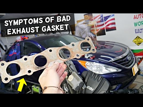 SYMPTOMS OF BAD EXHAUST MANIFOLD GASKET demonstrated on Hyundai Sonata