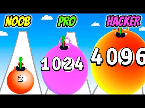NOOB vs PRO vs HACKER - Yoga Ball Run