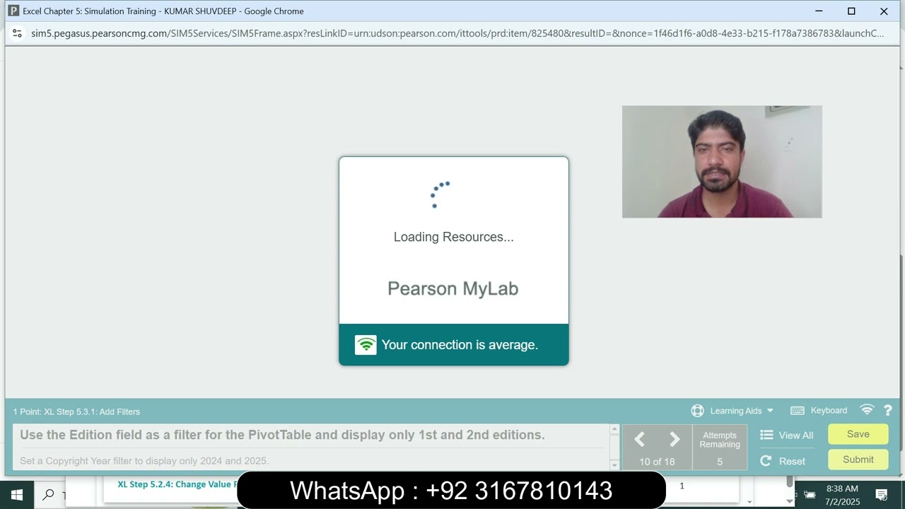 Excel Chapter 5: Simulation Training | Excel Chapter 5: Simulation Exam | Excel Chapter 5 Simulation