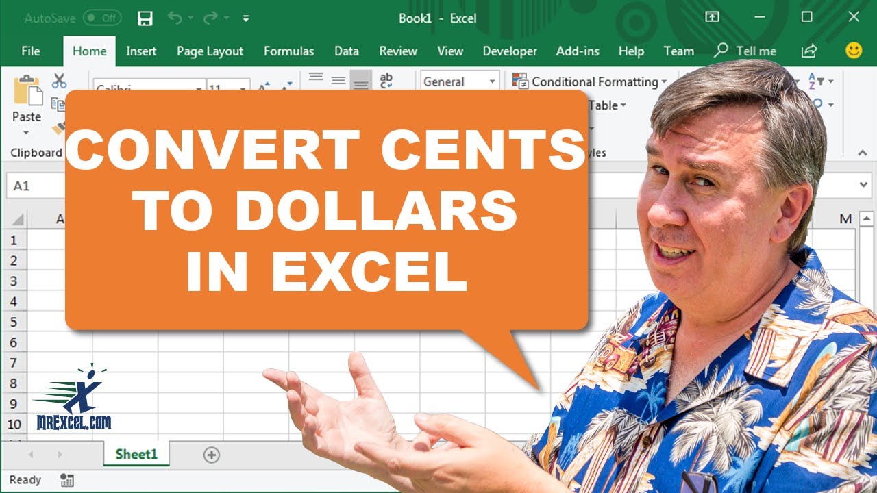 Excel Cost Column Is In Cents! Divide All By 100 - #shorts