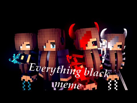 NightQueen Animations - "Everything black meme" [Minecraft animation]